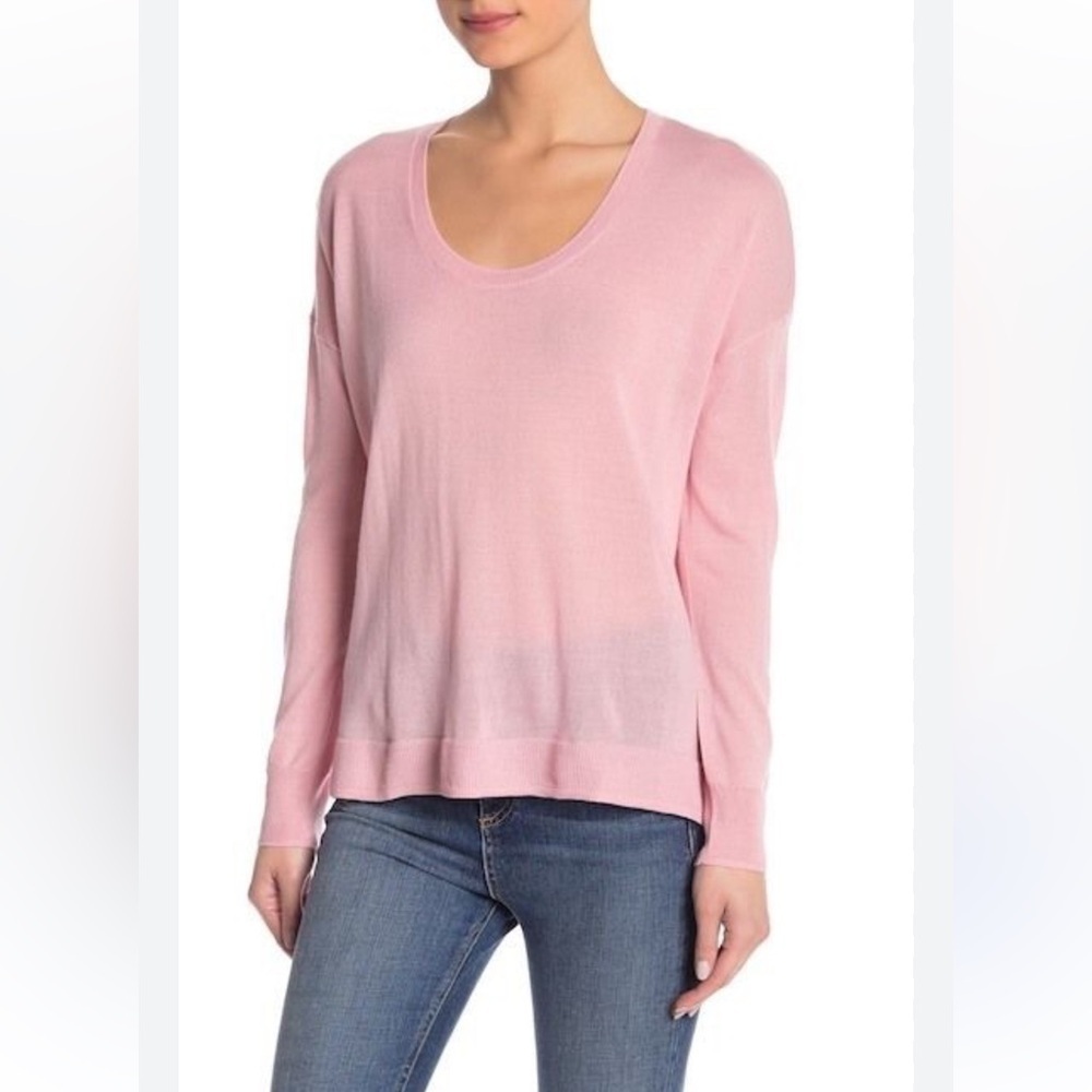 Madewell merino wool balletcore southstar lightweight Pink Long Sleeve Sweater M